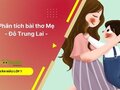 Phân tích bài thơ Mẹ - Đỗ Trung Lai