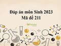 Đáp án môn Sinh mã đề 211: Đáp án đề thi Sinh thpt quốc gia 2023