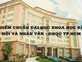 Điểm chuẩn Trường Đại học Khoa học Xã hội và Nhân văn HCM 2023