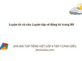 Luyện từ và câu: Luyện tập về động từ trang 80 lớp 4 Cánh diều
