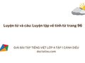 Luyện từ và câu: Luyện tập về tính từ trang 96 lớp 4 Cánh diều