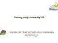 Ba nàng công chúa trang 108 lớp 4 Cánh diều tập 1