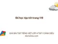 Để học tập tốt trang 119 Tiếng việt lớp 4 Cánh diều tập 1