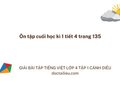 Ôn tập cuối học kì 1 tiết 4 trang 135 Tiếng việt lớp 4 Cánh diều