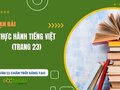 Soạn bài Thực hành tiếng Việt trang 23 lớp 11 tập 2 CTST