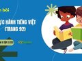 Soạn bài Thực hành tiếng Việt trang 92 lớp 11 tập 2 CTST