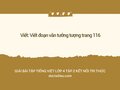 Viết đoạn văn tưởng tượng trang 116 lớp 4 Kết nối tri thức tập 2