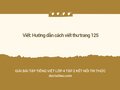 Hướng dẫn cách viết thư trang 125 lớp 4 Kết nối tri thức tập 2