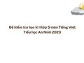 Đề kiểm tra học kì 1 lớp 5 môn Tiếng Việt TH An Ninh 2023