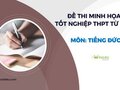 Đề minh họa môn tiếng Đức 2025