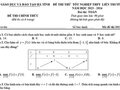 Đề thi thử tốt nghiệp THPT 2024 môn Toán liên trường Hà Tĩnh