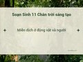 Soạn Sinh 11 Bài 12 Chân trời: Miễn dịch ở động vật và người