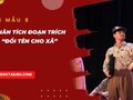 Phân tích đoạn trích Đổi tên cho xã