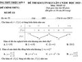 Đề thi thử THPT Quốc gia 2024 môn Toán lần 1 trường Triệu Sơn 5