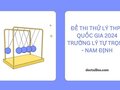 Đề thi thử lý THPT quốc gia 2024 trường Lý Tự Trọng - Nam Định