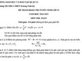 Đề thi thử toán vào 10 trường TH-THCS-THPT Trương Vĩnh Ký