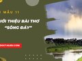 Giới thiệu bài thơ Sông Đáy của Nguyễn Quang Thiều