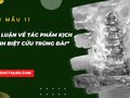 Nghị luận về tác phẩm kịch Vĩnh biệt Cửu Trùng Đài