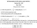Đáp án đề thi thử vào lớp 10 môn Toán 2024 quận 3 mẫu số 1
