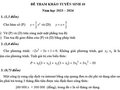 Đề thi thử vào 10 môn Toán 2024 có đáp án Quận 4