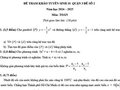 Đề thi thử vào lớp 10 môn toán 2024 Quận 3 có đáp án mẫu 2