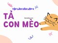 Tả con mèo lớp 4 ngắn gọn (có dàn ý)