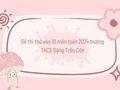 Đề thi thử vào 10 môn toán 2024 trường THCS Đặng Trần Côn