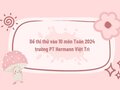 Đề thi thử vào 10 môn Toán 2024 trường PT Hermann Việt Trì