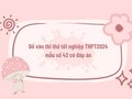 Đề văn thi thử tốt nghiệp THPT 2024 mẫu số 42 có đáp án