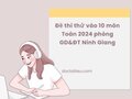 Đề thi thử vào 10 môn Toán 2024 phòng GD&ĐT Ninh Giang