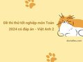 Đề thi thử tốt nghiệp môn Toán 2024 trường Việt Anh 2