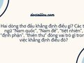 Hai dòng thơ đầu Sông núi nước Nam khẳng định điều gì?