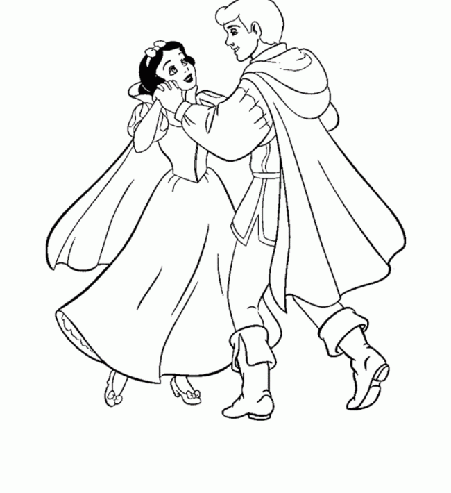 Bạch Tuyết khiêu vũ với hoàng tử
