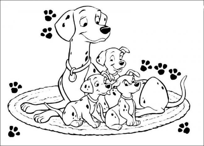 Hình vẽ con chó hình tô màu con chó cho bé dễ thương  VFOVN
