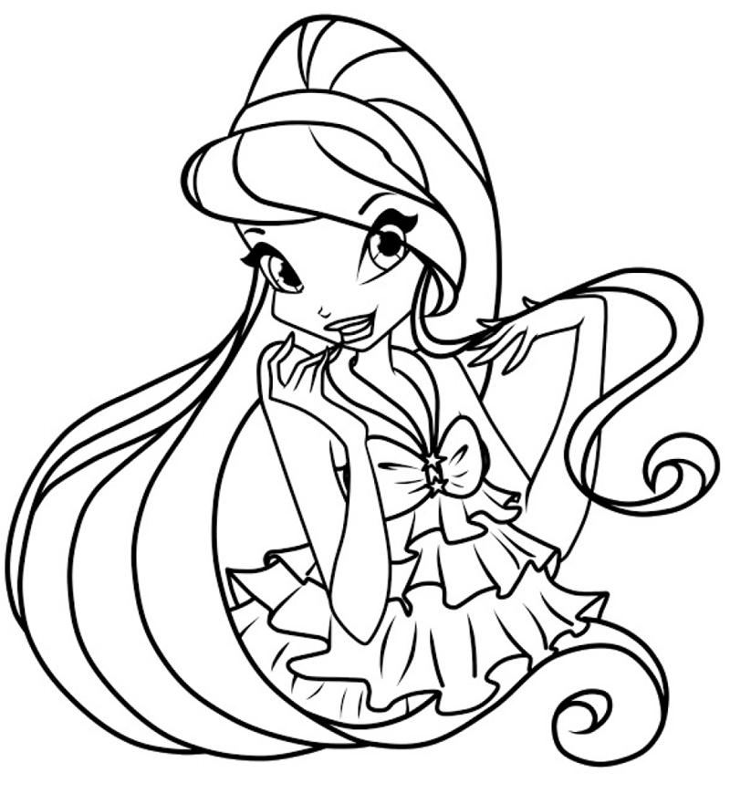Tải trọn bộ 20 tranh tô màu công chúa Winx siêu đẹp