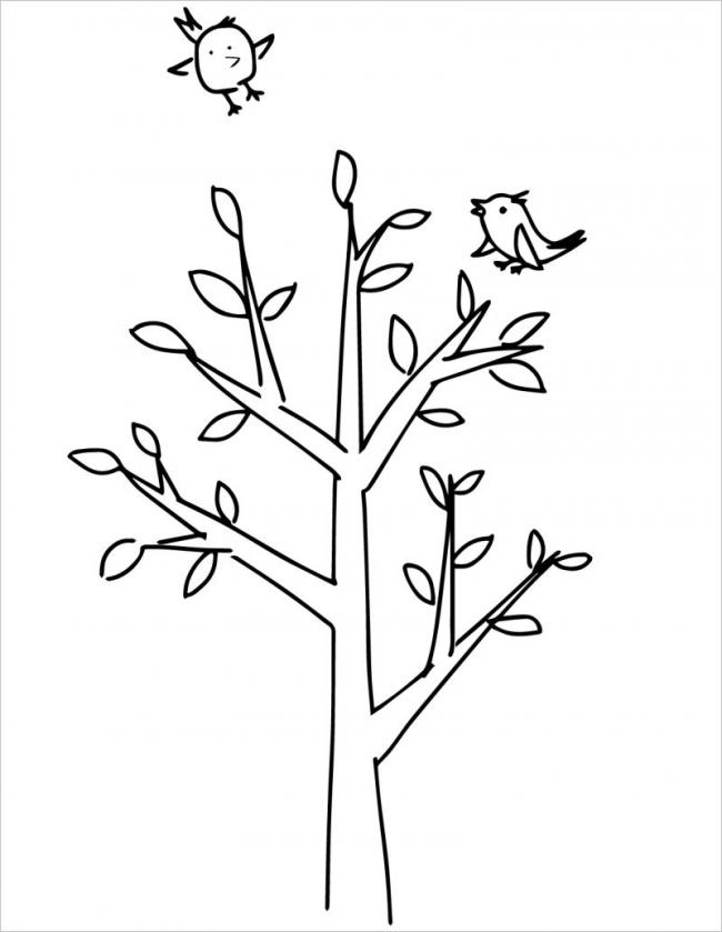 Cách vẽ cây xanh  How to draw a tree  YouTube