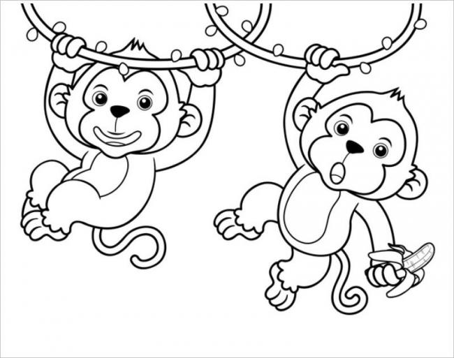 Hãy chiêm ngưỡng những chú khỉ đáng yêu được tô màu tươi sáng và bắt mắt với các gam màu sặc sỡ. Ai cũng sẽ cảm thấy vui vẻ và thỏa mãn khi tham quan bức tranh này.