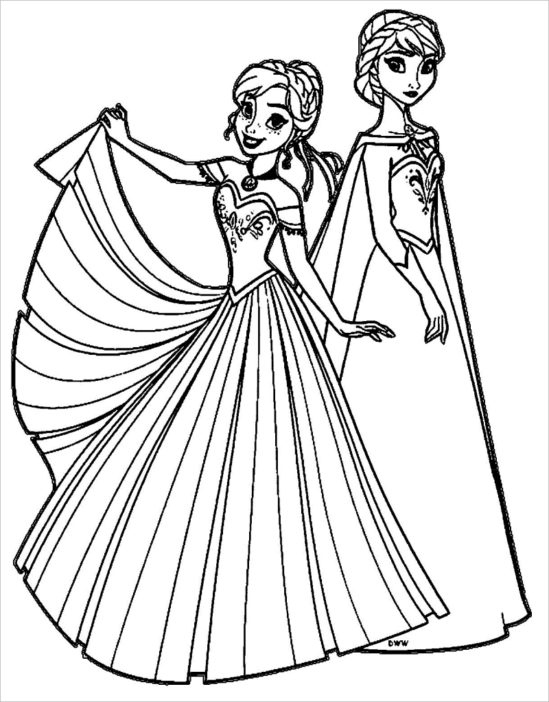 Tranh tô màu công chúa Elsa - Khám phá vương quốc băng giá qua sự sáng tạo  - Gia Đình Su