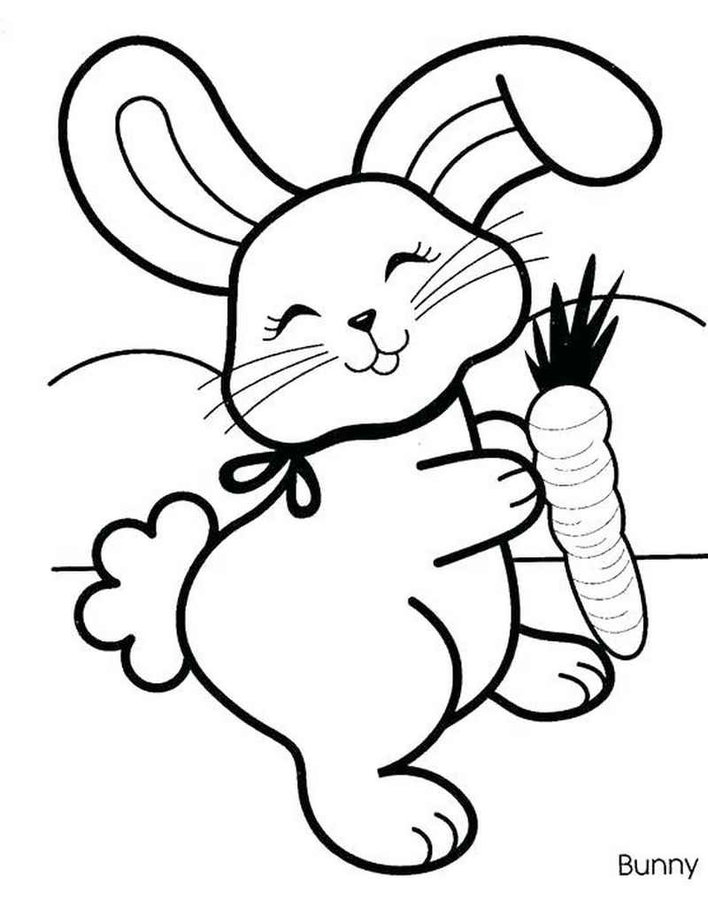 Em thỏ thích thú với củ cà rốt tìm được
