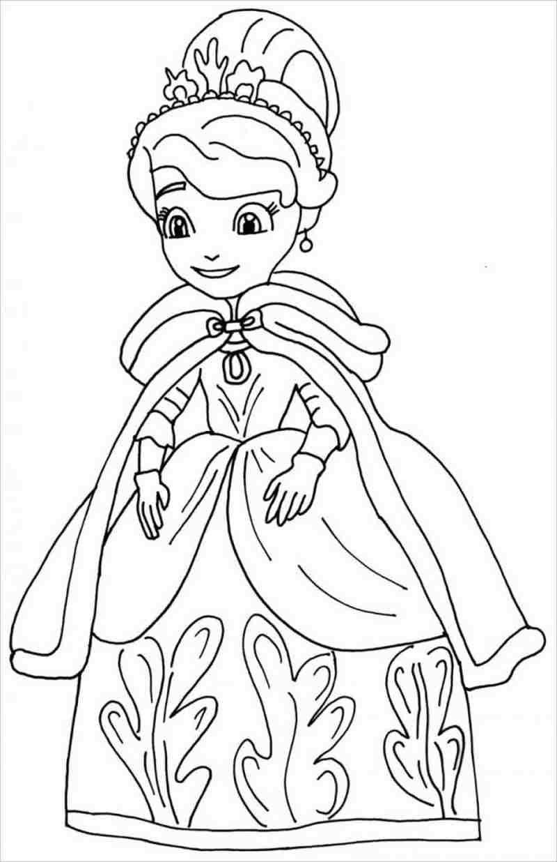 hình ảnh công chúa khoác áo bào và đội vương miện