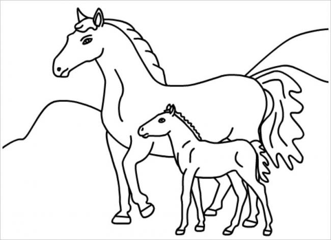 Bé Biết Cách Phối Hợp Màu Sắc Trong Những Bức Tranh Tô Màu Con Ngựa