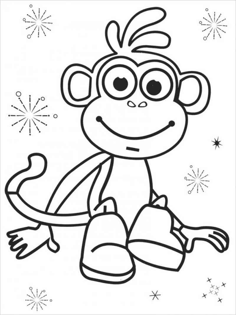 Top tranh con khỉ cho bé tô màu được tải về nhiều nhất