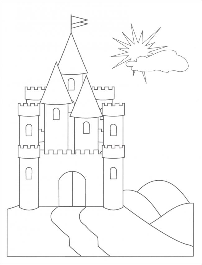 Hướng Dẫn Vẽ Lâu Đài Đơn Giản | How To Draw A Castle | Hướng Dẫn Tô Màu Lâu  Đài Công Chúa - YouTube