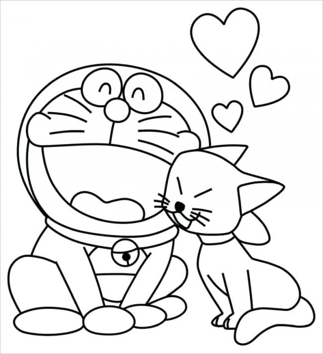 Doraemon hạnh phúc bên bạn gái