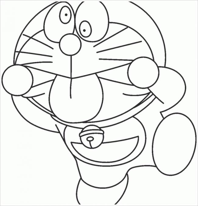 Doraemon lè lưỡi tinh nghịch