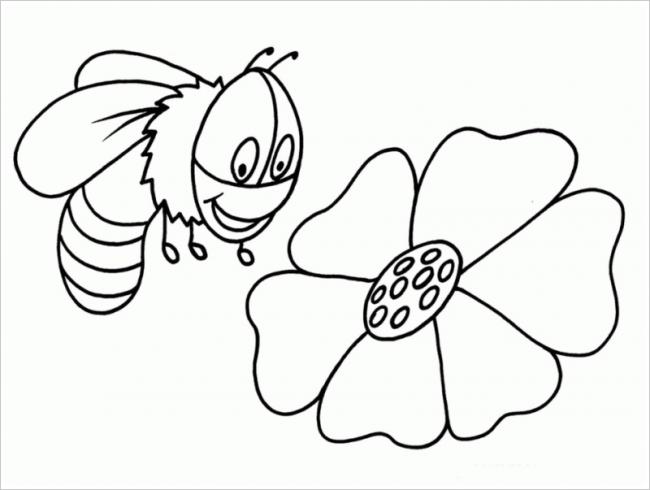 hình ảnh ong nhỏ bay bên hoa