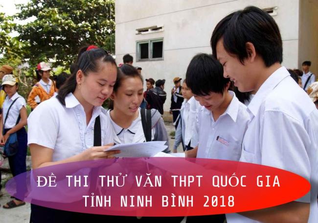 học sinh giải đề văn thi thử THPT quốc gia năm 2018