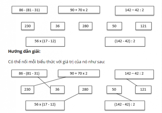 Giải bài toán phần luyện tập chung trang 83 sách giáo khoa bài 4