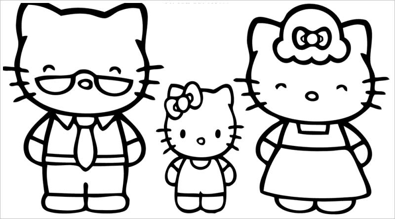 Tuyển tập bộ 40 tranh tô màu Hello Kitty đẹp nhất cho bé