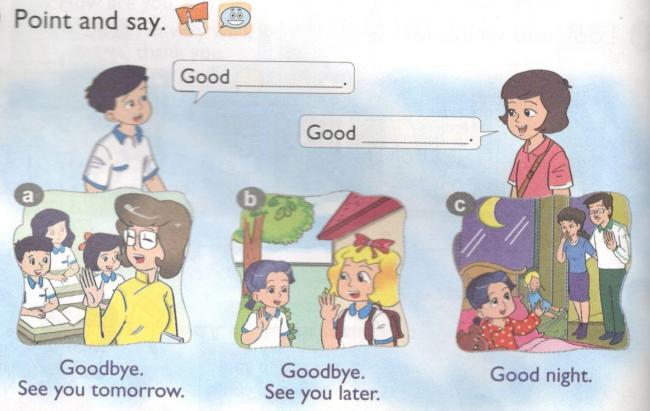 Giải bài tập môn Tiếng Anh lớp 4: Lesson 2 Unit 1 bài 2